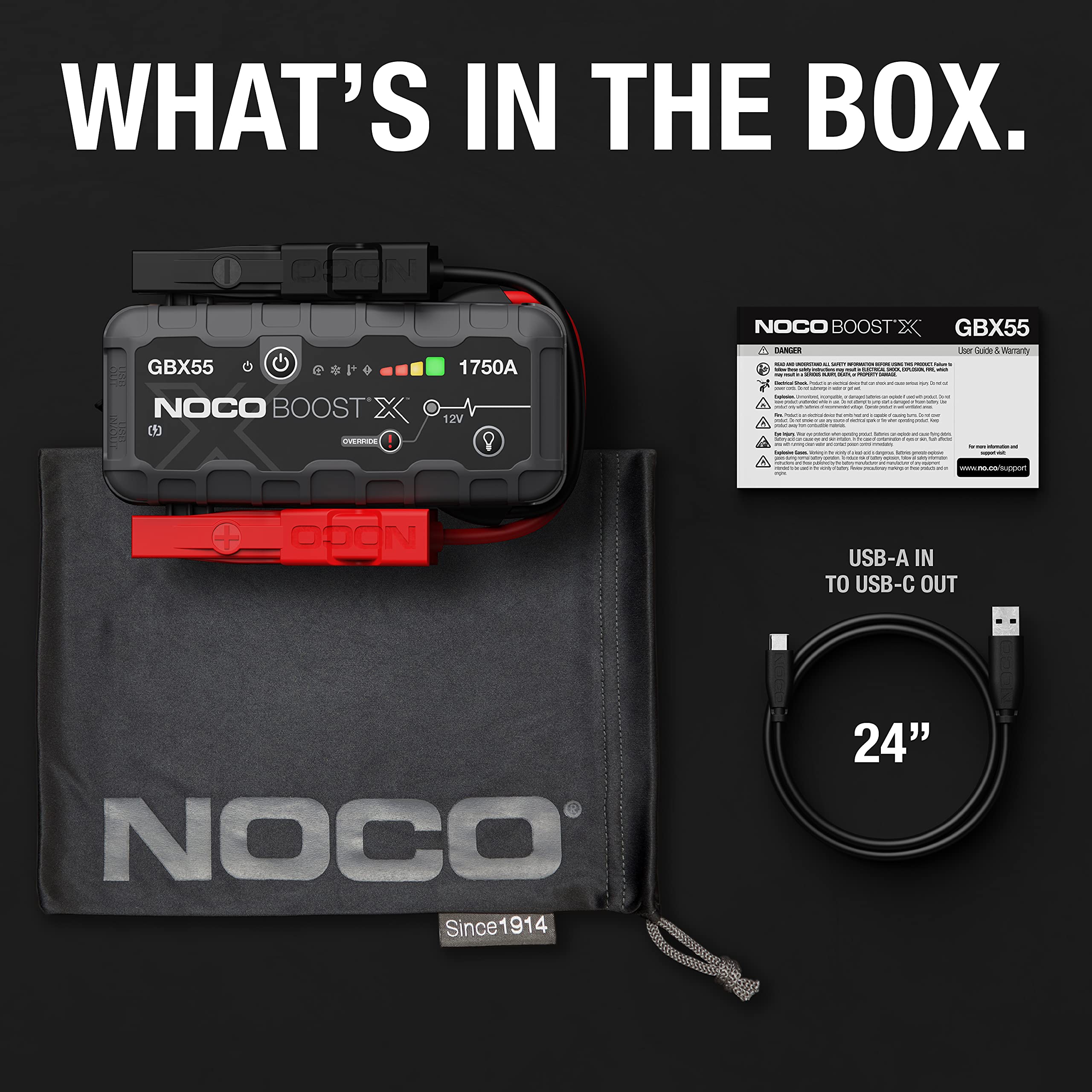 Foto 8 pulgar | Arrancador Portátil de Litio Noco Boost X Gbx55 1750a 12v - Venta Internacional