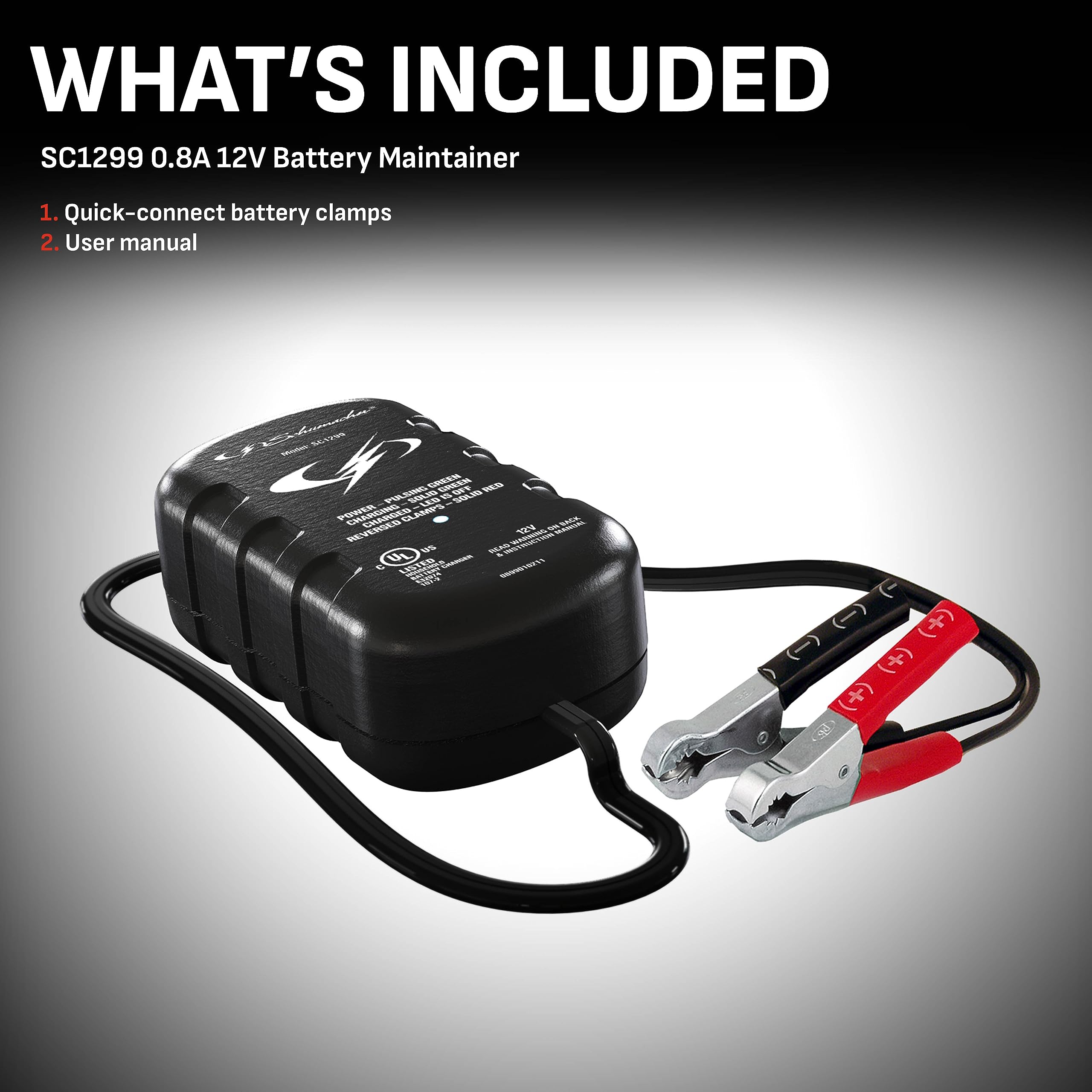Foto 4 | Mantenedor De Baterías Schumacher Electric Sc1299 0.8a 12v - Venta Internacional.