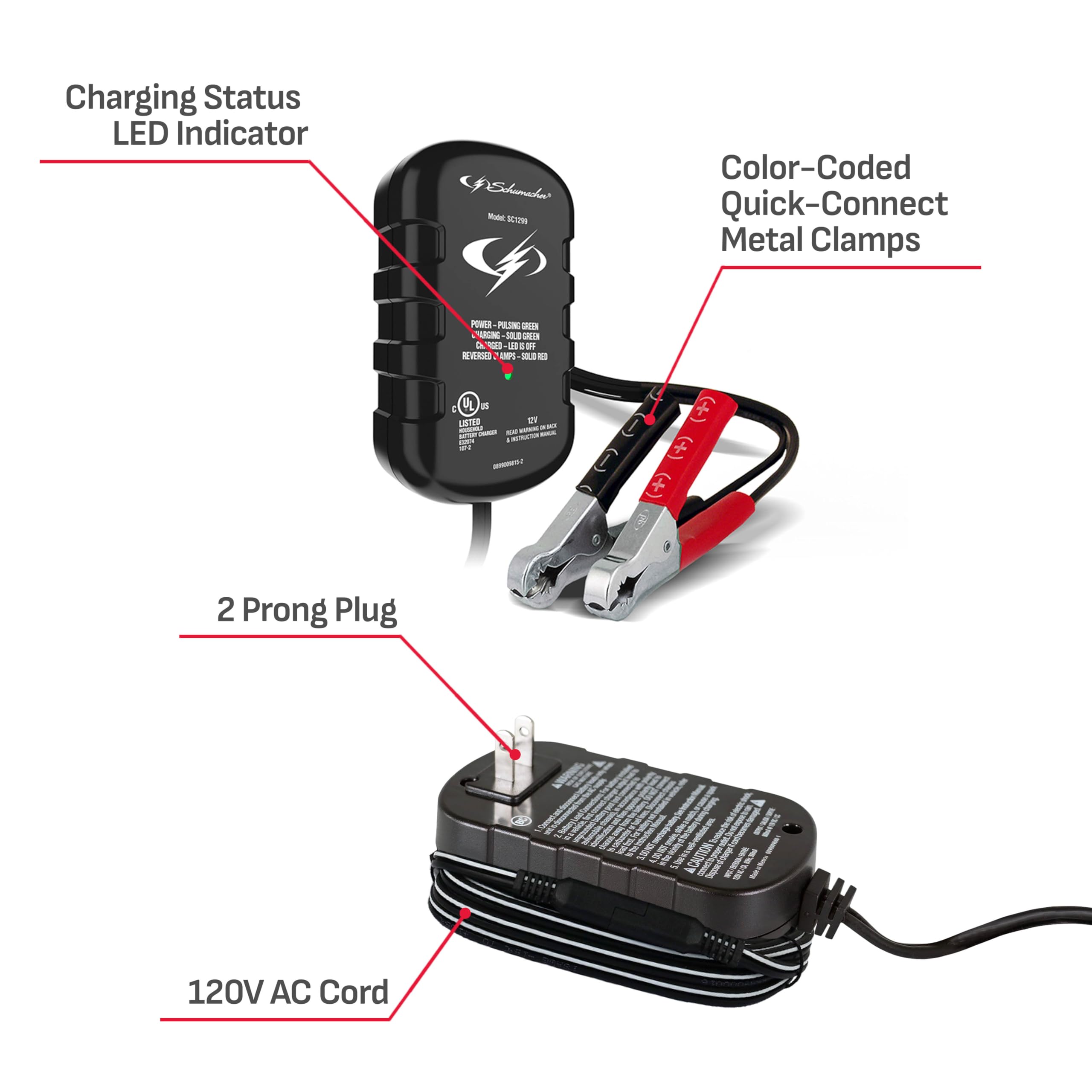 Foto 6 | Mantenedor De Baterías Schumacher Electric Sc1299 0.8a 12v - Venta Internacional.