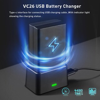 Foto 3 | Cargador De Batería Godox Vc26 Usb Dc 5v 2.0a Para V860iiic Flash - Venta Internacional.