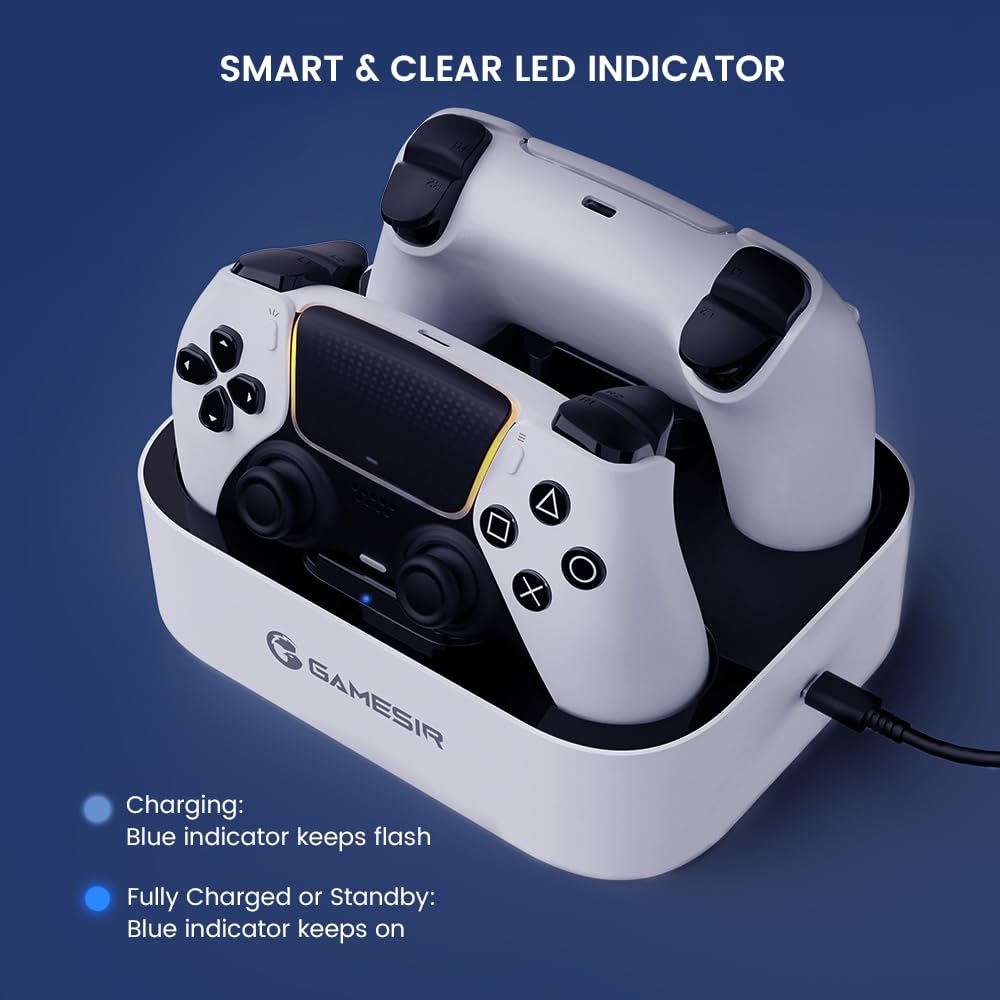 Foto 4 pulgar | Controlador Charger Station Gamesir Para Ps5 Dualsense Con Led - Venta Internacional.
