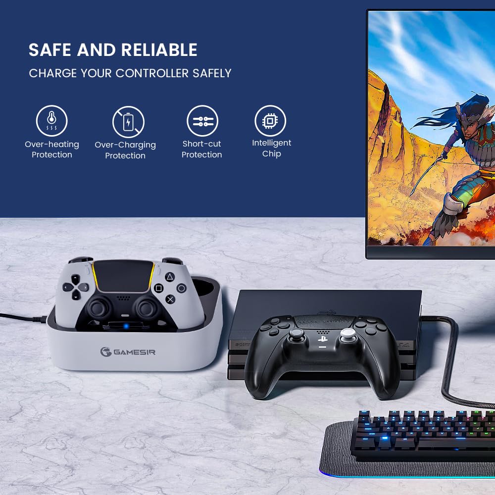 Foto 8 pulgar | Controlador Charger Station Gamesir Para Ps5 Dualsense Con Led - Venta Internacional.