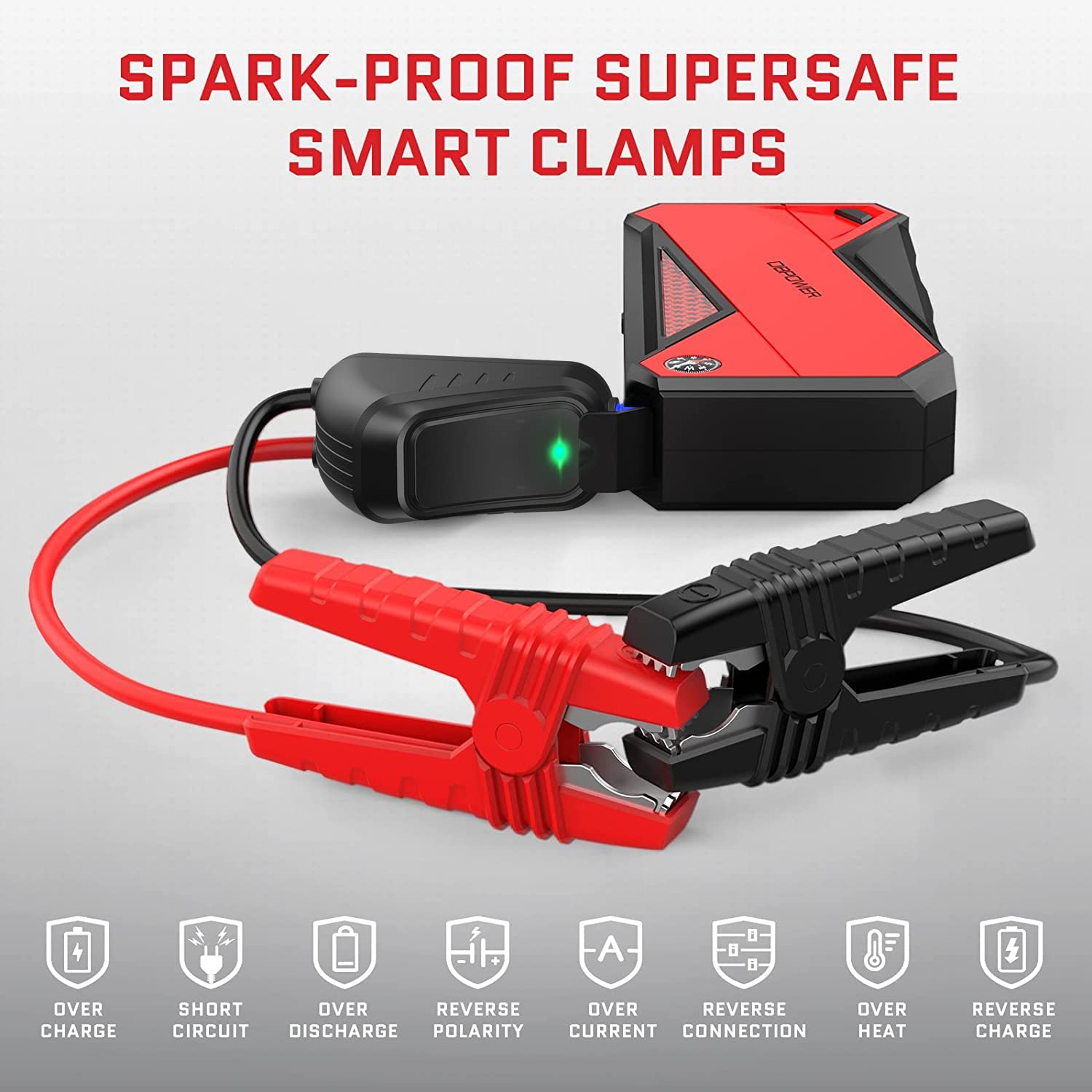 Foto 4 pulgar | Arrancador Portátil Para Coche Dbpower Peak 1600a 18000mah - Venta Internacional.