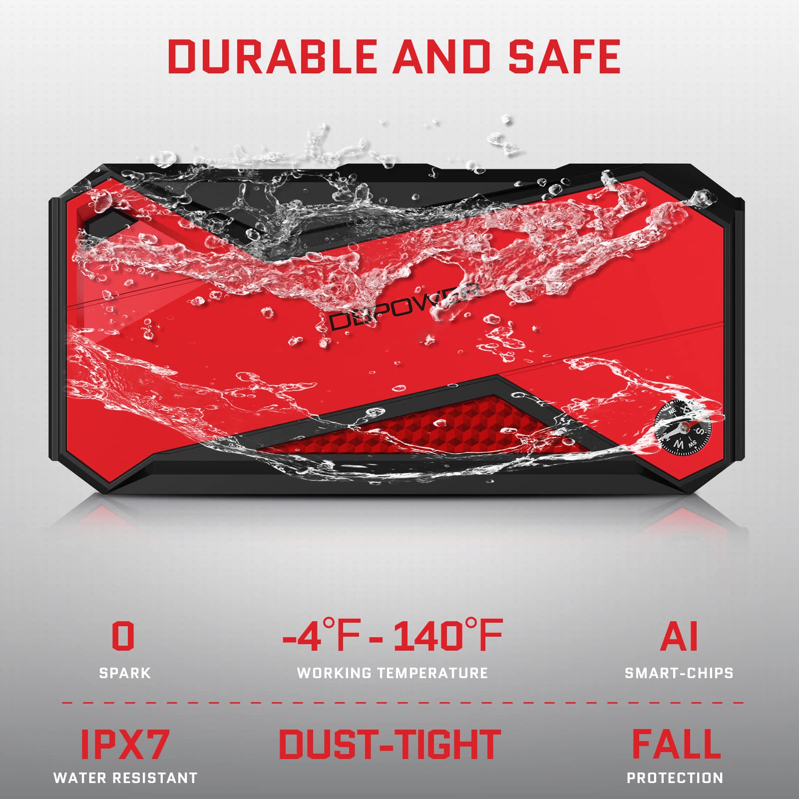 Foto 6 | Arrancador Portátil Para Coche Dbpower Peak 1600a 18000mah - Venta Internacional.