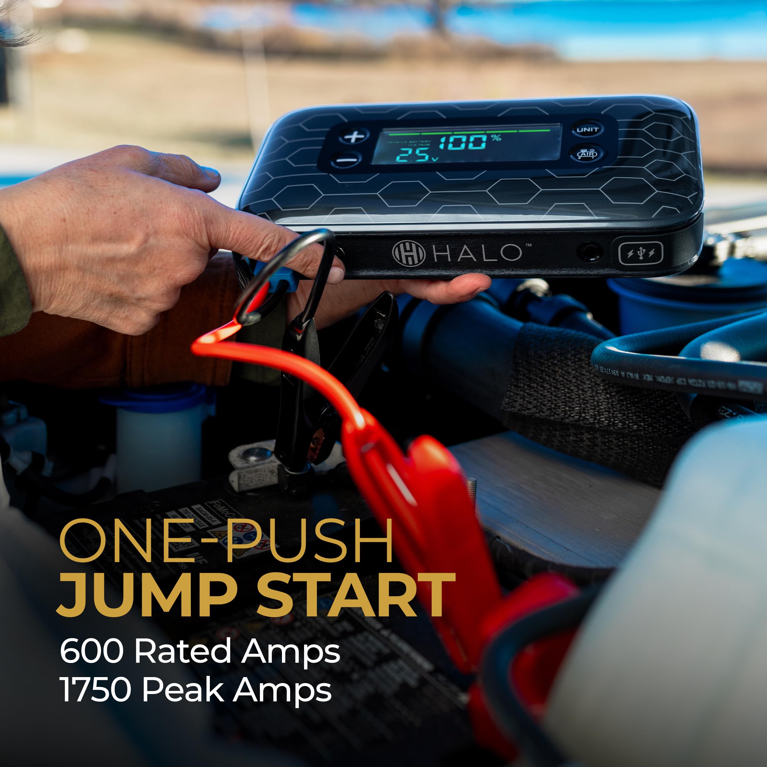 Foto 6 pulgar | Jump Starter Portátil Para Vehículos Halo Bolt Air+ 1750 Coral - Venta Internacional.