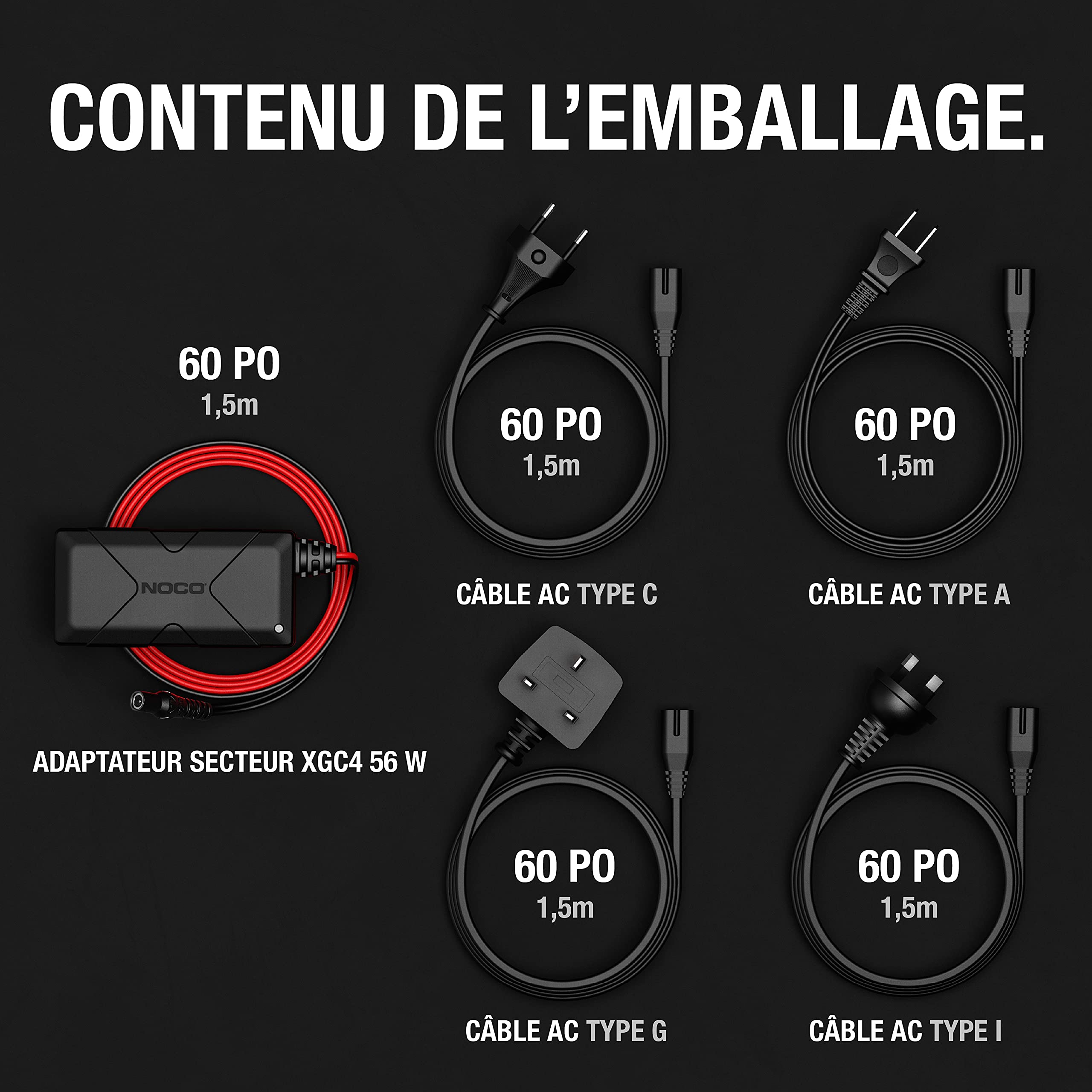 Foto 7 | Adaptador De Corriente Noco Xgc4 De 56 Vatios Para Arrancadores Noco Boost - Venta Internacional.