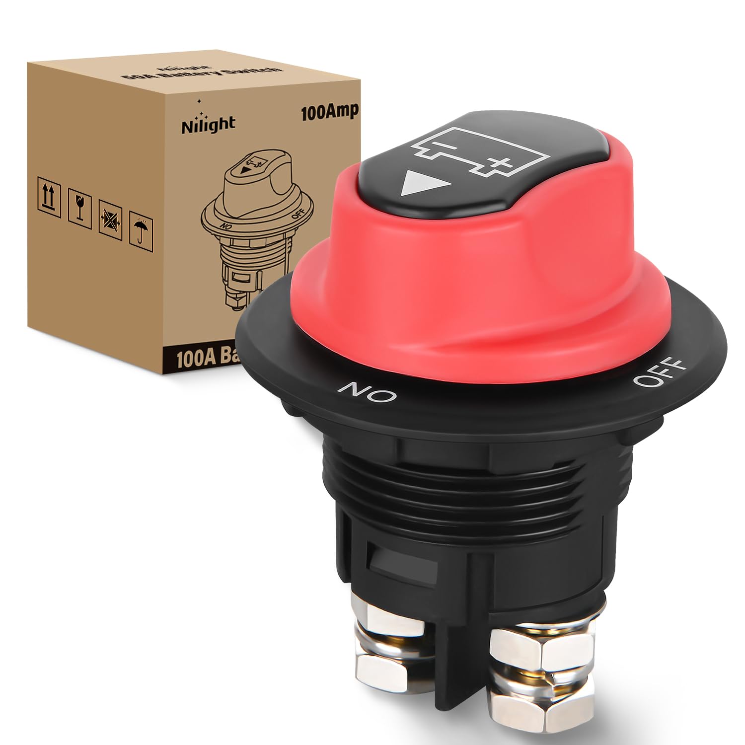 Foto 2 pulgar | Interruptor De Desconexión De Batería Nilight 100a 12v-48v A Prueba De Agua - Venta Internacional.