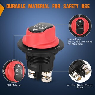 Foto 4 | Interruptor De Desconexión De Batería Nilight 100a 12v-48v A Prueba De Agua - Venta Internacional.
