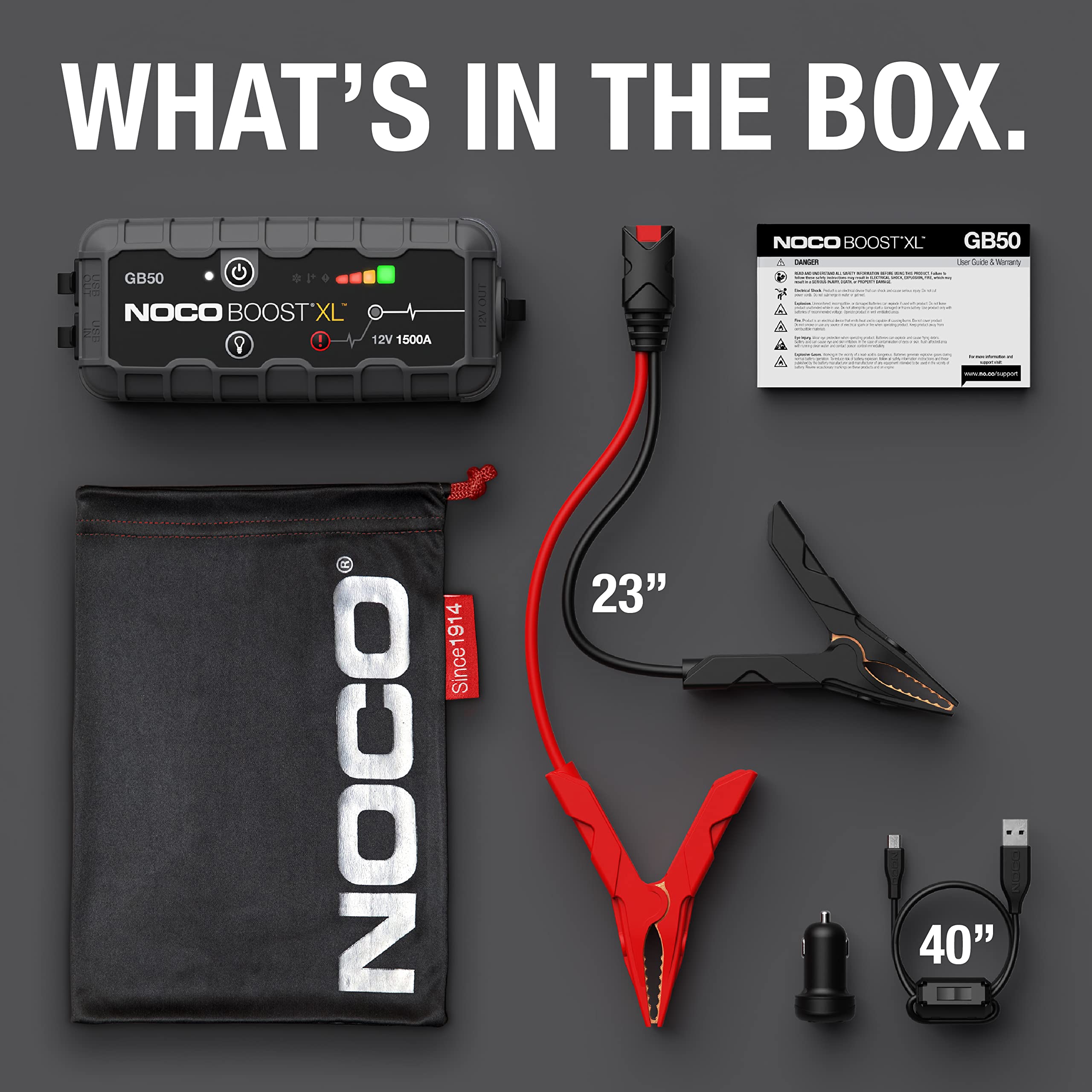 Foto 7 pulgar | Jump Starter Noco Boost Xl Gb50 1500a 12 V Litio - Venta Internacional.