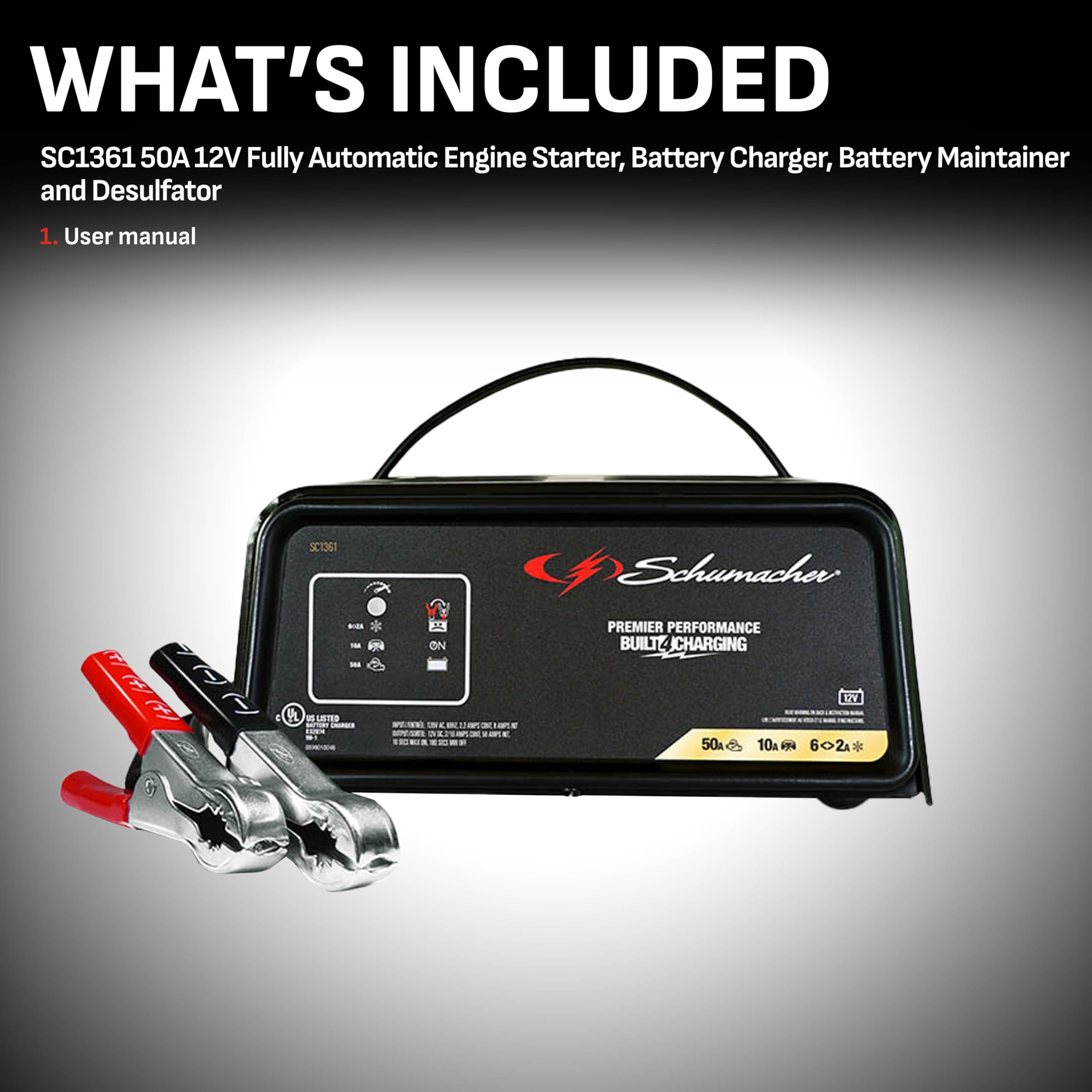 Foto 4 | Cargador De Baterías Y Motor De Arranque Schumacher Sc1361 12v - Venta Internacional.