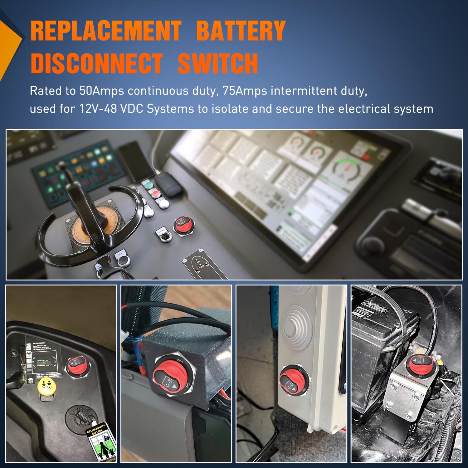 Foto 7 | Interruptor De Desconexión De Batería Nilight 200a 12v-48v A Prueba De Agua - Venta Internacional.