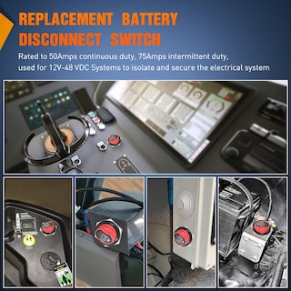Foto 7 | Interruptor De Desconexión De Batería Nilight 200a 12v-48v A Prueba De Agua - Venta Internacional.