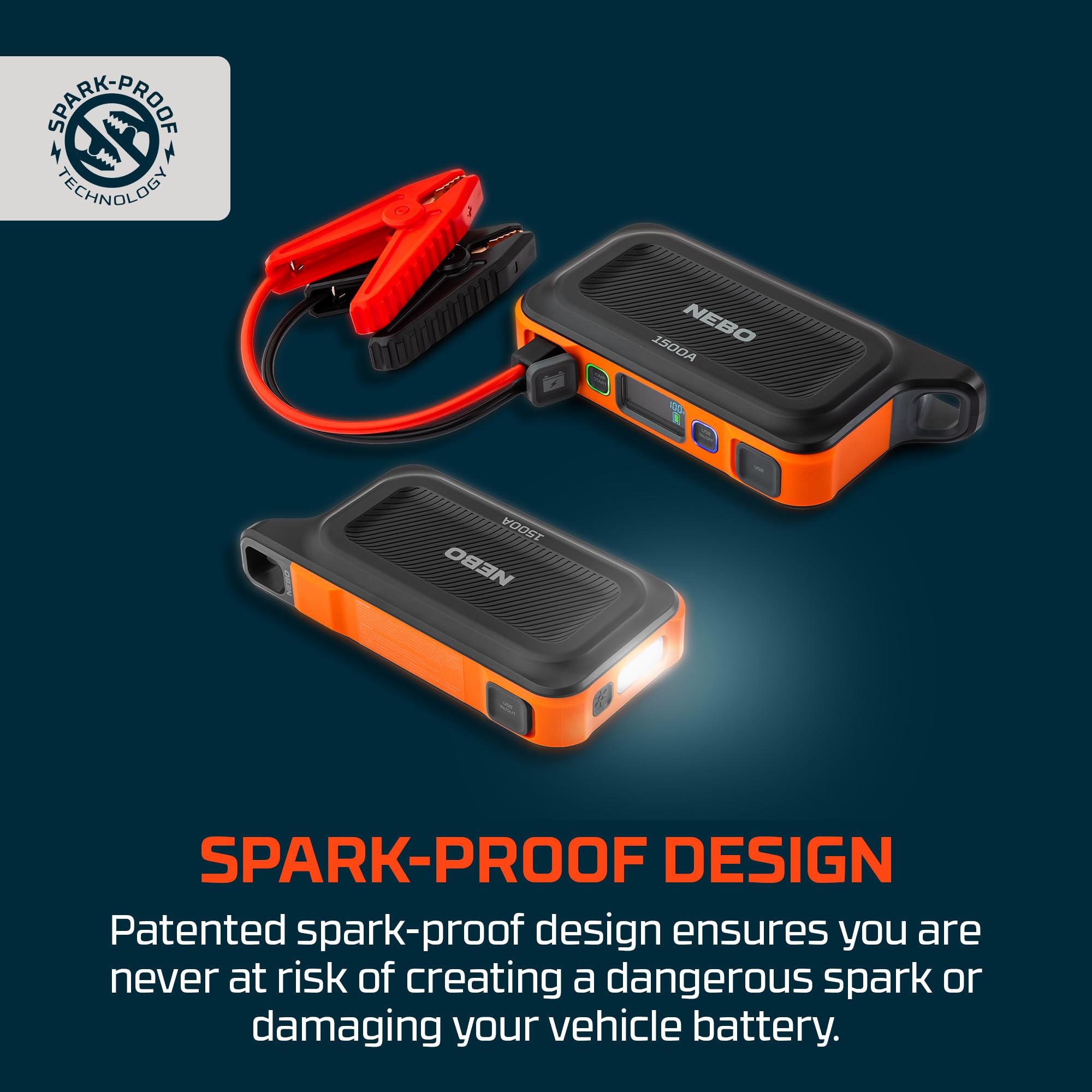 Foto 5 | Batería De Coche Portátil Jump Starter Nebo 1500a 29,9 Wh - Venta Internacional.