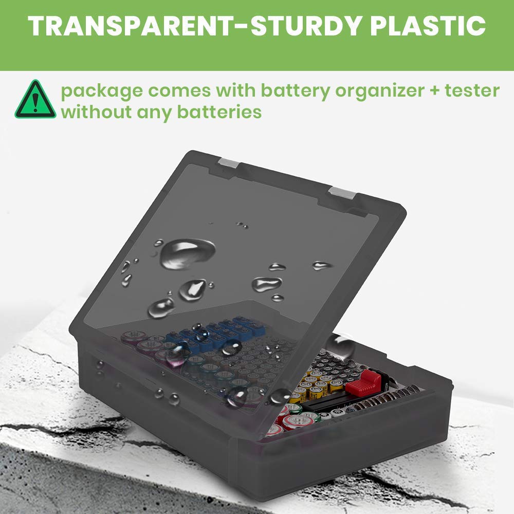 Foto 4 pulgar | Organizador De Baterías Y Soporte De Almacenamiento Alkoo Con Comprobador Bt-168 - Venta Internacional.