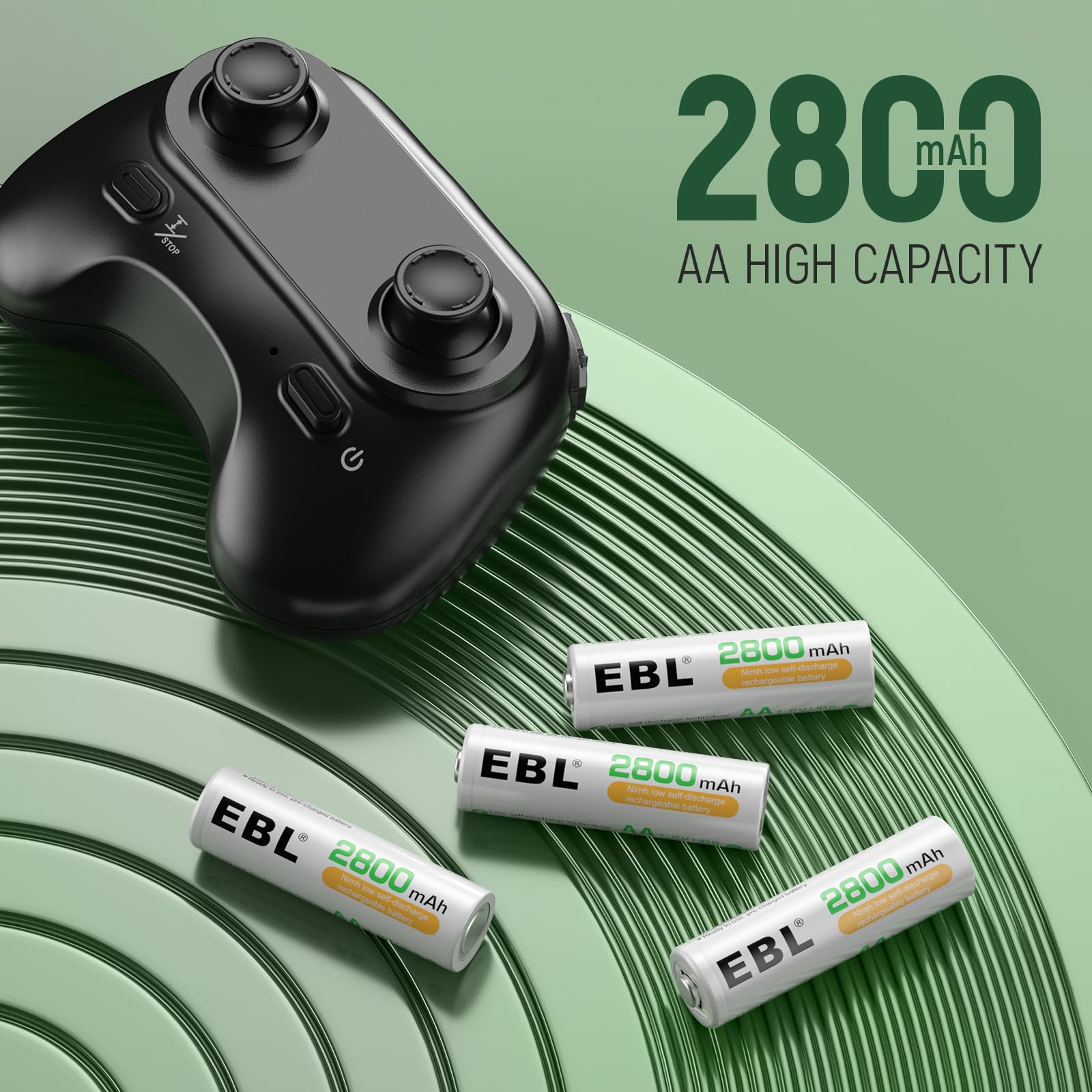 Foto 5 pulgar | Cargador De Batería Ebl Recargable Aa 2800 Mah  Paquete De 8 Con 9 V - Venta Internacional.