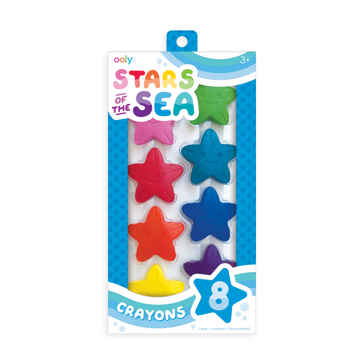 Foto 2 pulgar | Crayones Estrellas de Mar 8 Piezas Ooly Multicolor