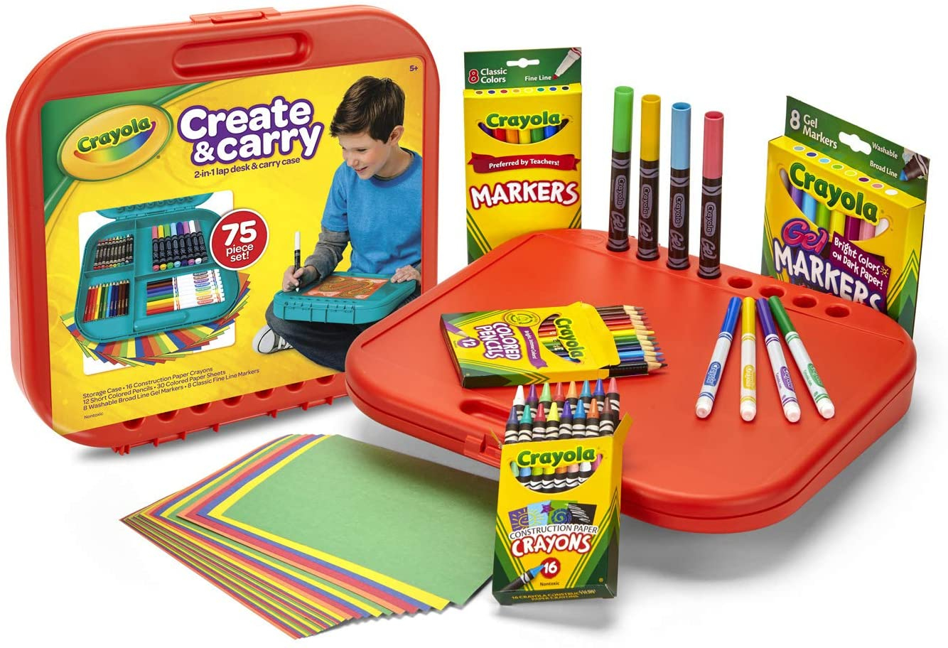 Foto 2 pulgar | Venta Internacional- Set de Arte Crayola Create 'n Carry 75 Piezas