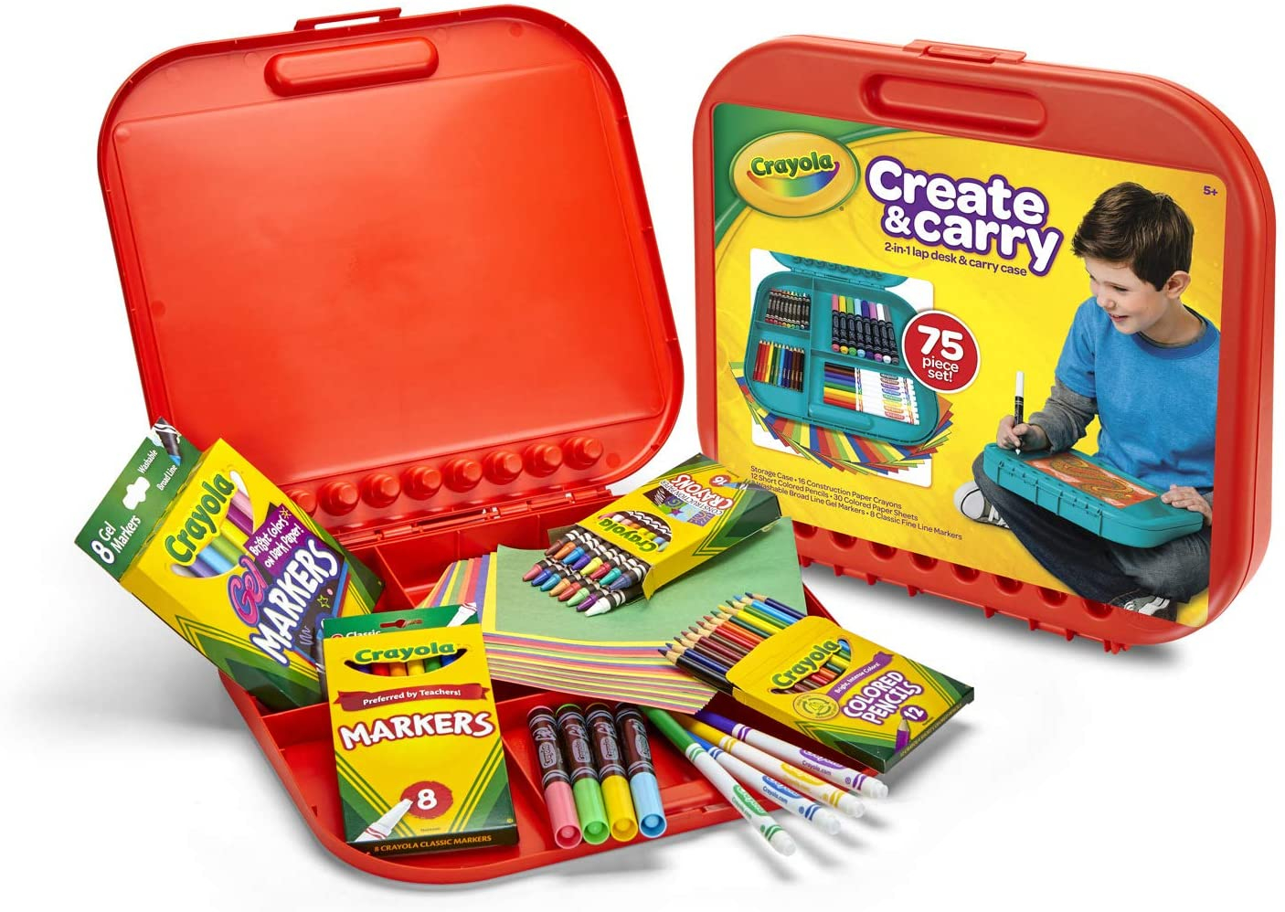 Foto 5 pulgar | Venta Internacional- Set de Arte Crayola Create 'n Carry 75 Piezas