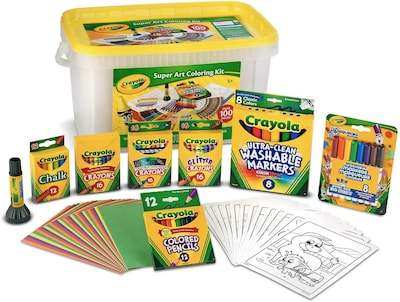 Foto 2 | Venta Internacional- Kit Colorear Super Art Crayola 100 Piezas