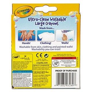 Foto 5 | Venta Internacional- Crayones Lavables Crayola 523280 Grandes 8 Colores