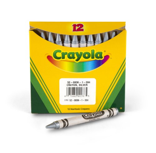 Foto 2 pulgar | Venta Internacional - Crayones Metálicos Plateados Crayola Crayones al Por Mayor 12 Unidades