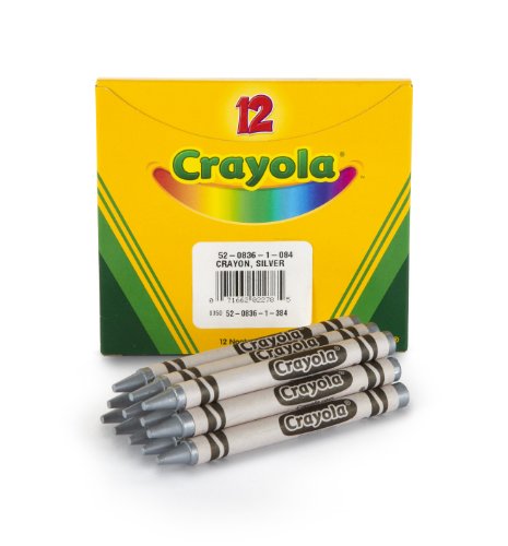 Foto 4 pulgar | Venta Internacional - Crayones Metálicos Plateados Crayola Crayones al Por Mayor 12 Unidades