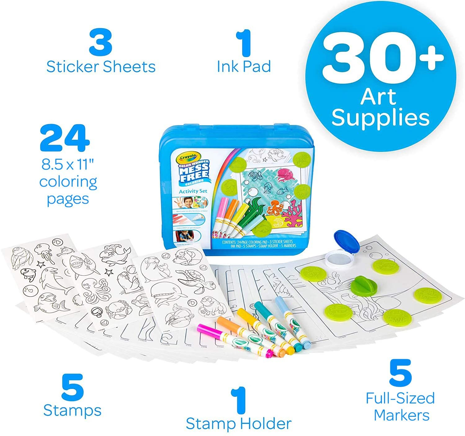 Foto 6 pulgar | Venta Internacional- Set para Colorear Crayola +30 Pcs Juguetes para Niños