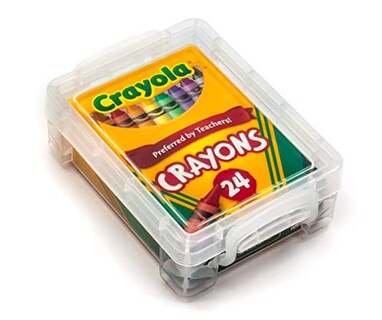 Foto 1 | Venta Internacional- Crayones Crayola 24 Conteos con Contenedor de Plástico Transparente Super Stacker