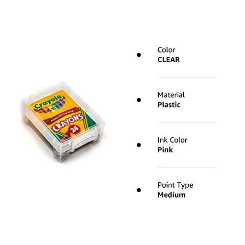 Foto 3 pulgar | Venta Internacional- Crayones Crayola 24 Conteos con Contenedor de Plástico Transparente Super Stacker