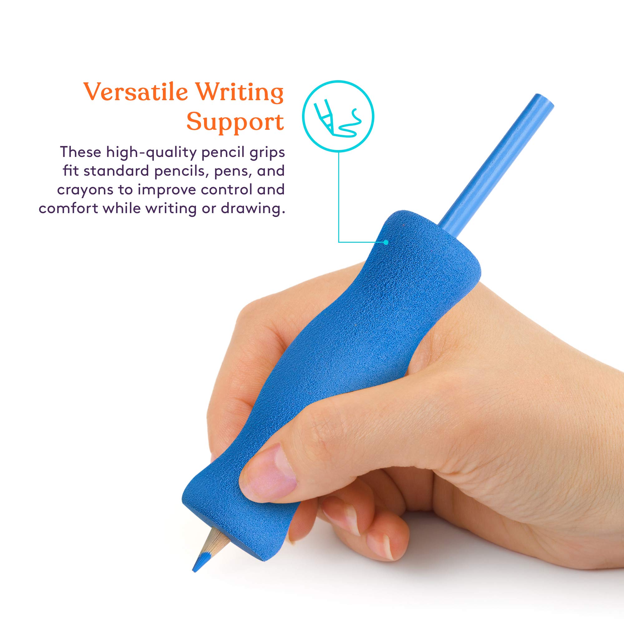 Foto 4 pulgar | Empuñaduras De Espuma Para Lápices, Suministros Especiales De Larga Duración Para Niños Y Adultos (12) - Venta