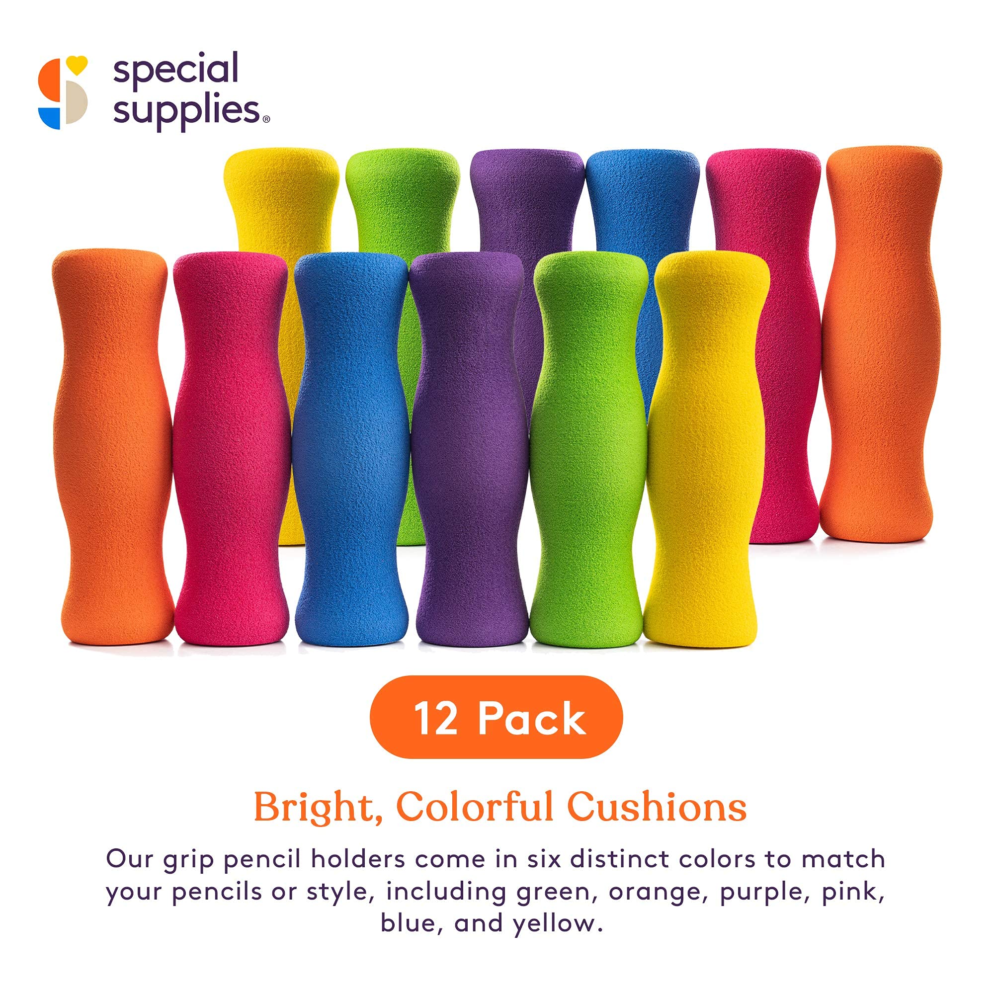 Foto 5 pulgar | Empuñaduras De Espuma Para Lápices, Suministros Especiales De Larga Duración Para Niños Y Adultos (12) - Venta