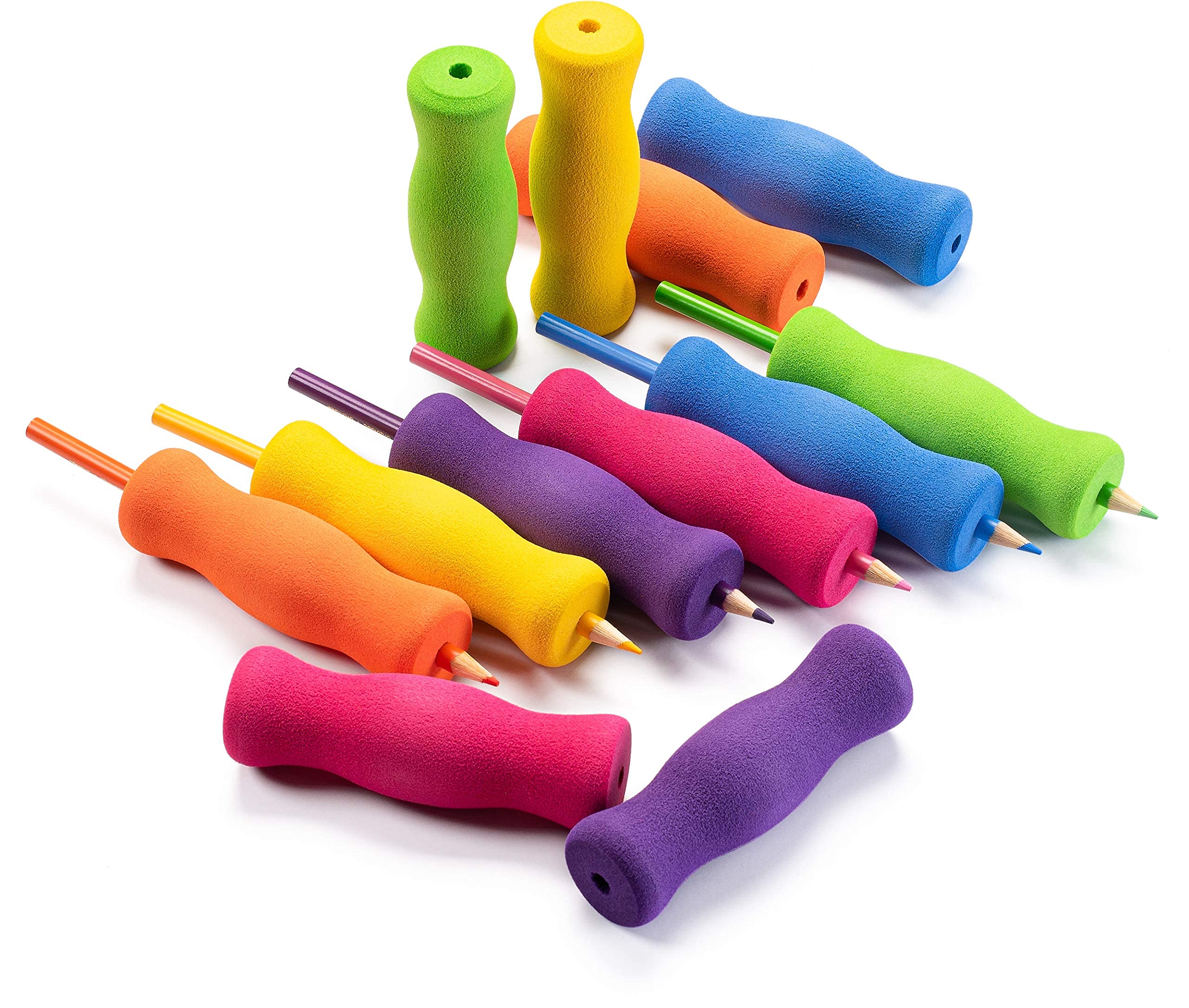 Foto 6 pulgar | Empuñaduras De Espuma Para Lápices, Suministros Especiales De Larga Duración Para Niños Y Adultos (12) - Venta