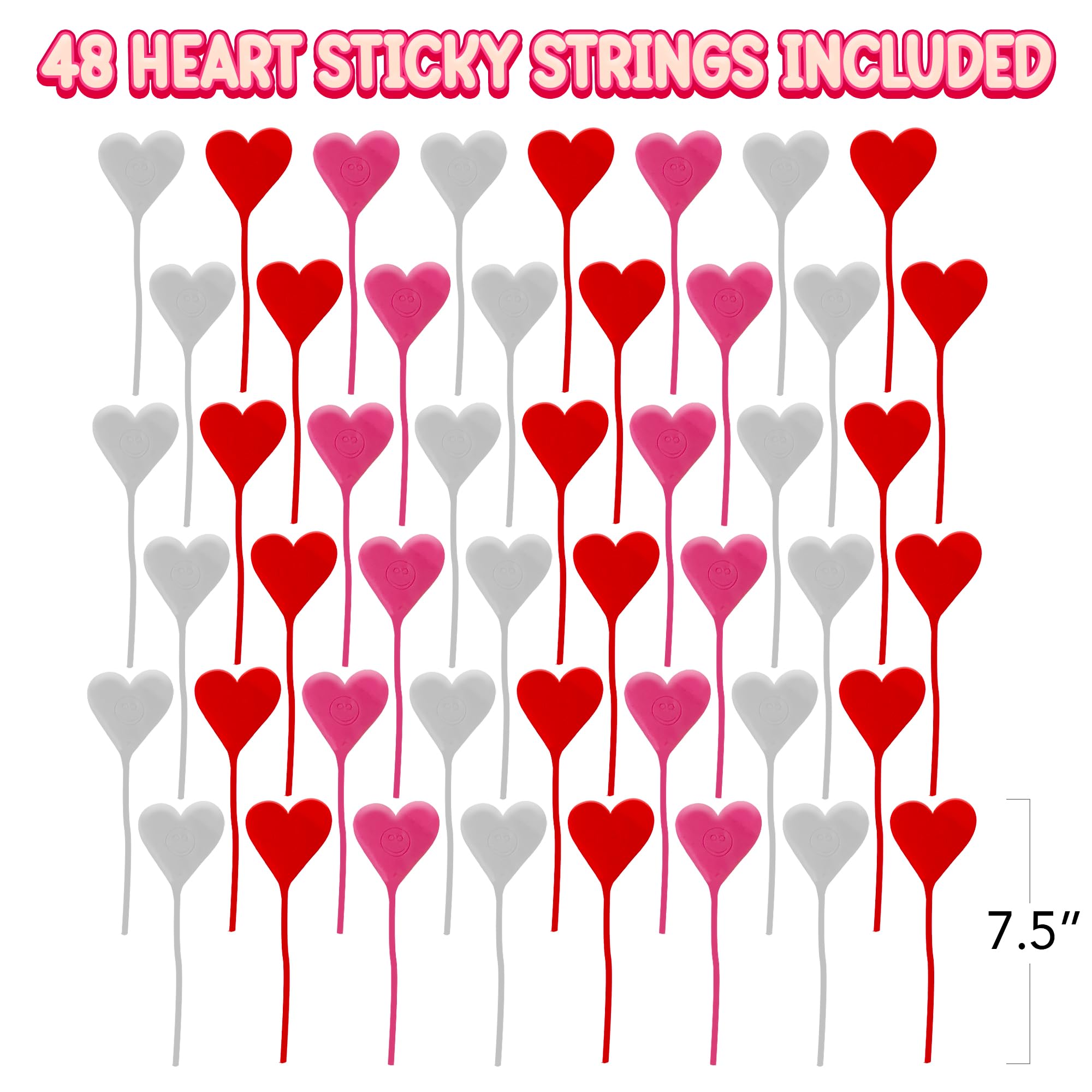 Foto 3 pulgar | Juego De 48 Unidades Para Niños Sticky Heart Strings Artcreativity - Venta Internacional.