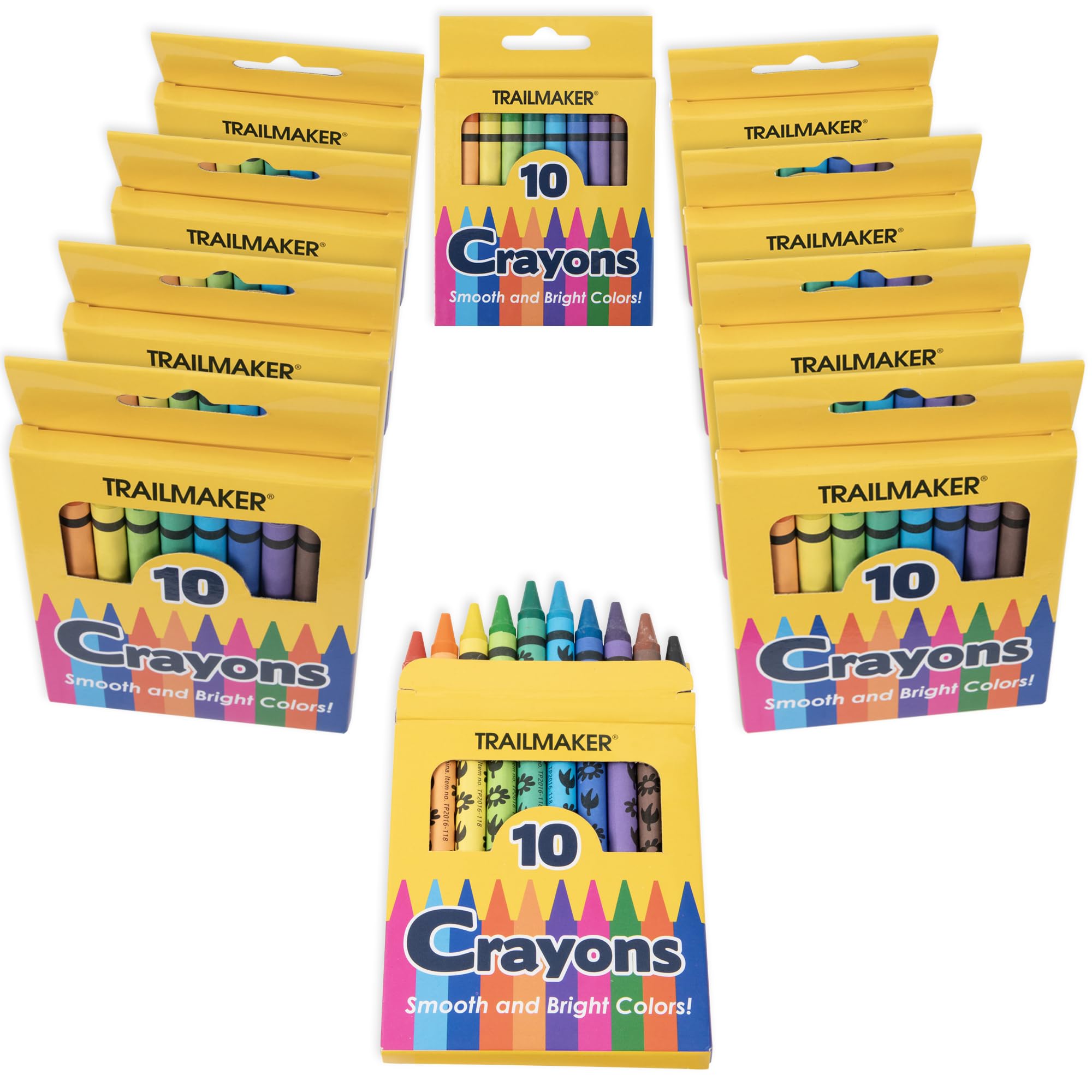 Foto 7 pulgar | Cera De Abejas Lavable Crayons Trail Maker, 12 Paquetes De 10 - Venta Internacional.