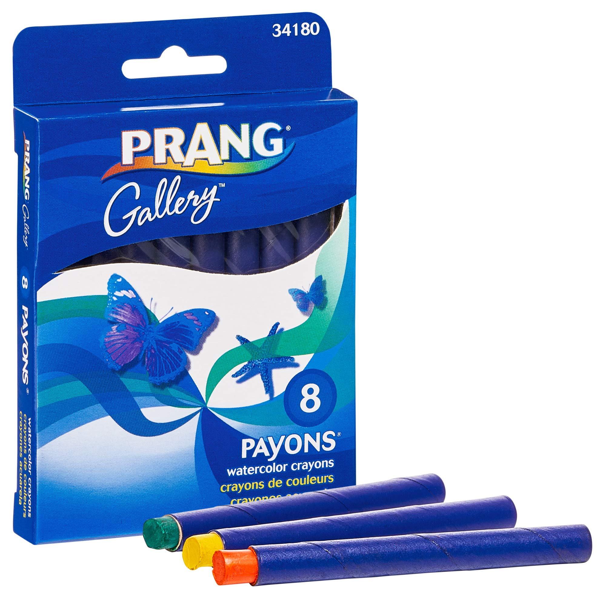 Foto 1 | Crayones De Acuarela Prang Payons, 8 Colores Surtidos, Caja De 8 - Venta Internacional.