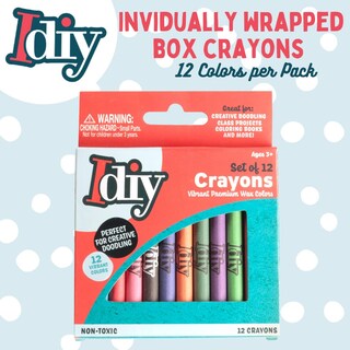 Foto 2 | Crayones De Cera Idiy Empaquetados Individualmente En Cajas De 288 Unidades - Venta Internacional.