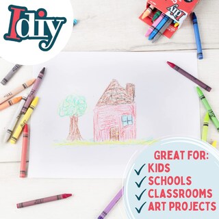 Foto 3 | Crayones De Cera Idiy Empaquetados Individualmente En Cajas De 288 Unidades - Venta Internacional.