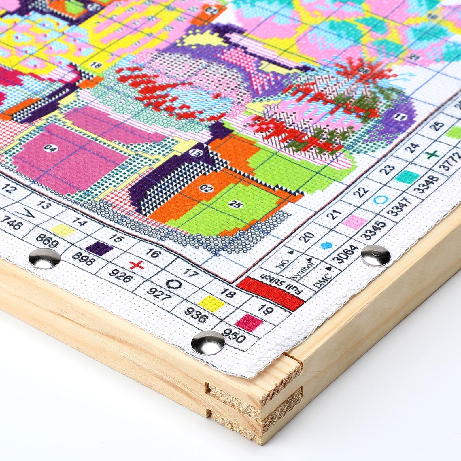 Foto 2 | Barras Extensoras De Lona Hotop, 6 Juegos De Costura, 6 Tamaños, Madera - Venta Internacional.