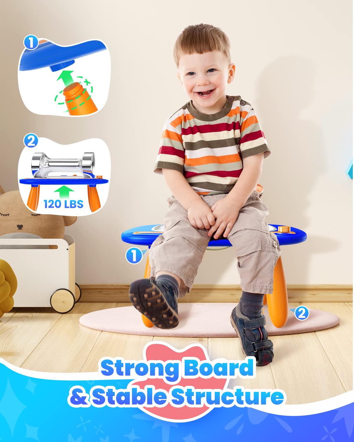 Foto 4 pulgar | Tablero De Dibujo Magnético Seimome Para Niños De 1 A 3 Años, Azul Oscuro - Venta Internacional.