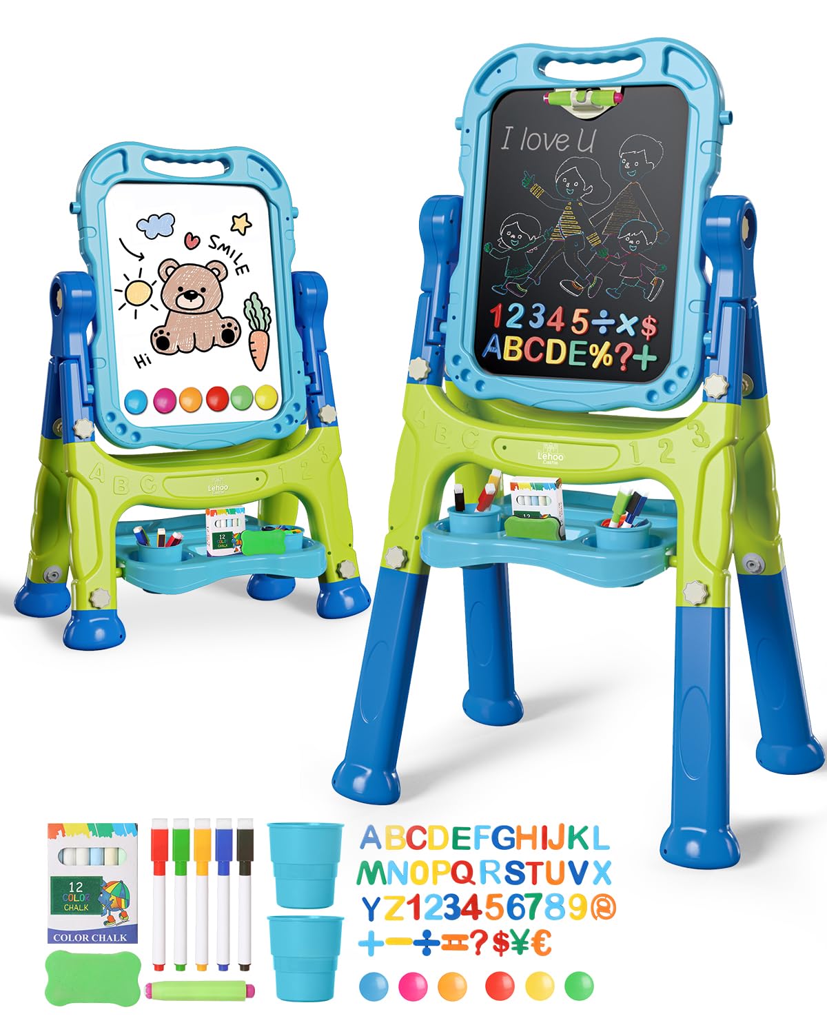 Foto 2 pulgar | Arte Infantil Easel Lehoo Castle 4 En 1 De Doble Cara Con Accesorios - Venta Internacional.