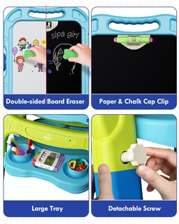 Foto 5 | Arte Infantil Easel Lehoo Castle 4 En 1 De Doble Cara Con Accesorios - Venta Internacional.