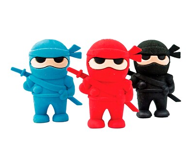 Foto 1 | Gomas en Forma de Ninja Ooly 3 pz