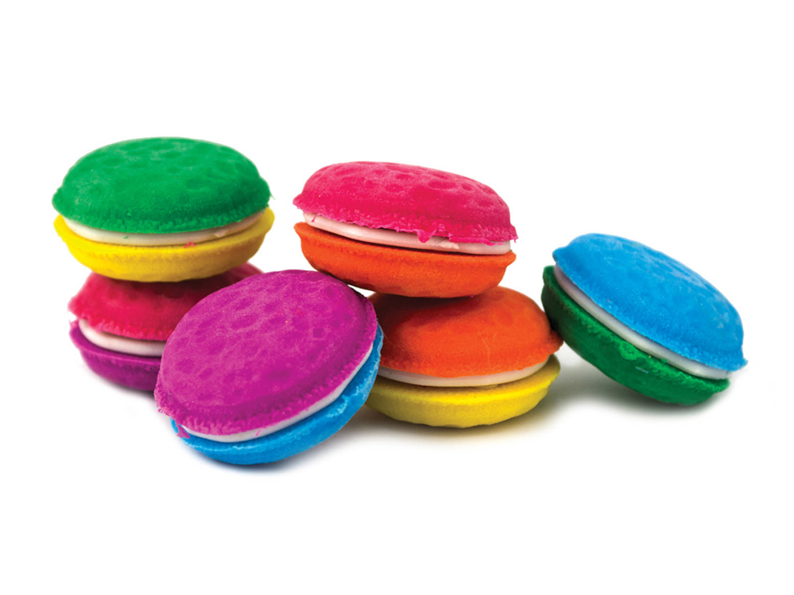 Foto 3 | Gomas en Forma de Macarrón con 6 Piezas Ooly Multicolor