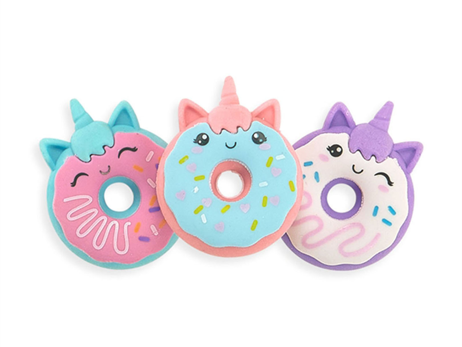 Foto 1 | Gomas de Donas de Unicornio Ooly Multicolor 3 Piezas