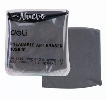 Foto 3 | Goma Moldeable de Borrador Deli Gris 3 Piezas