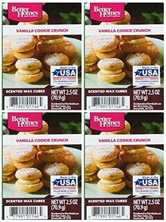 Foto 1 | Wax Cubes Better Homes & Gardens, Galletas Crujientes, Vainilla, Paquete De 4 - Venta Internacional.