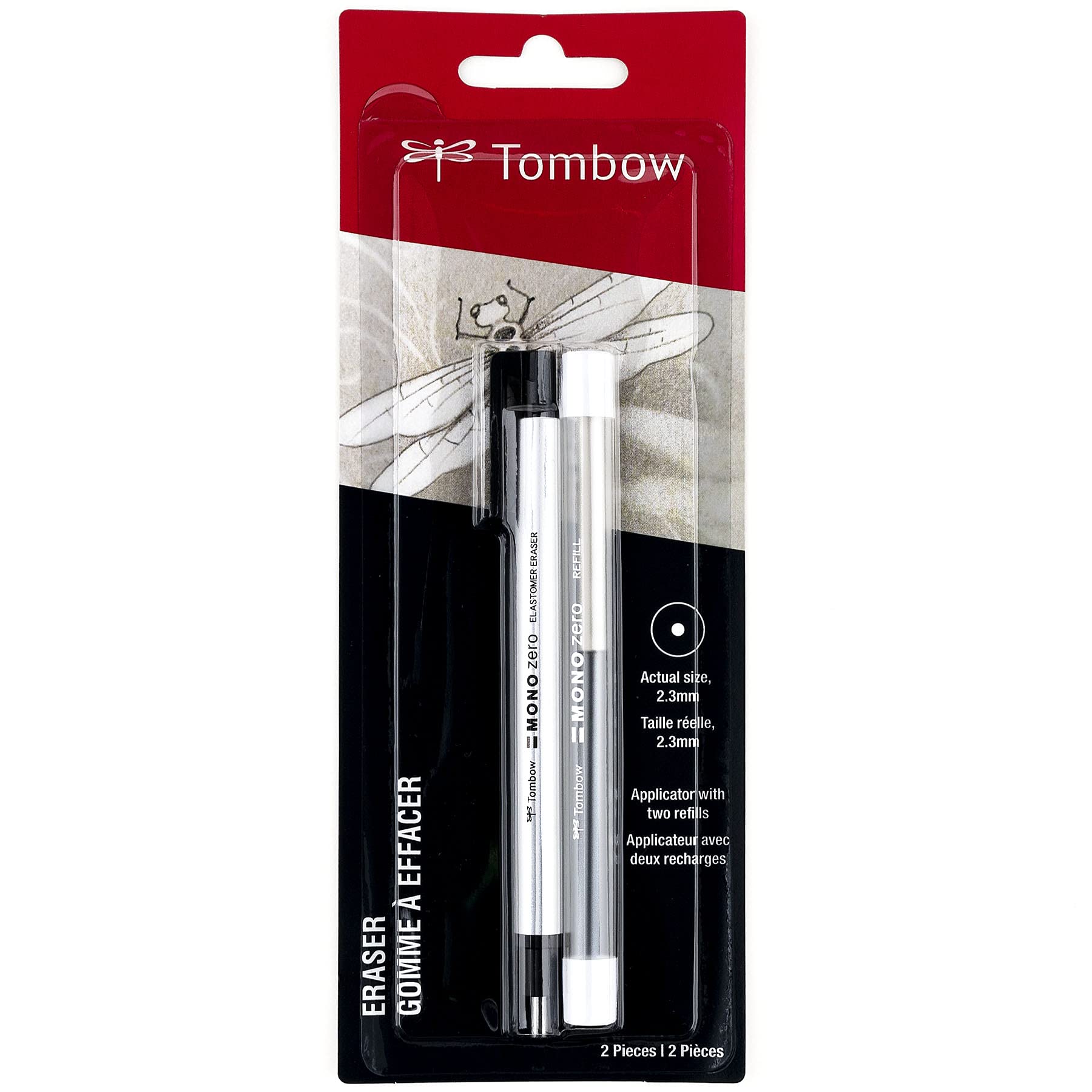 Foto 2 pulgar | Borrador Tombow Mono Zero Con Punta De Precisión De 2,3 Mm Y 2 Recambios - Venta Internacional.