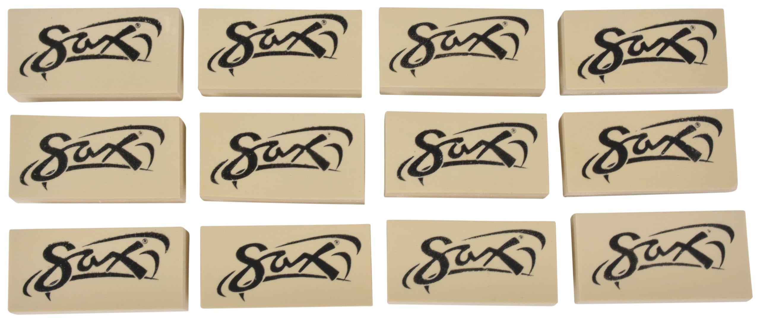 Foto 3 pulgar | Gomas De Borrar Para Jabón Sax-438485, 5 X 2,5 X 1,6 Cm, 12 Unidades, Color Blanco - Venta Internacional.