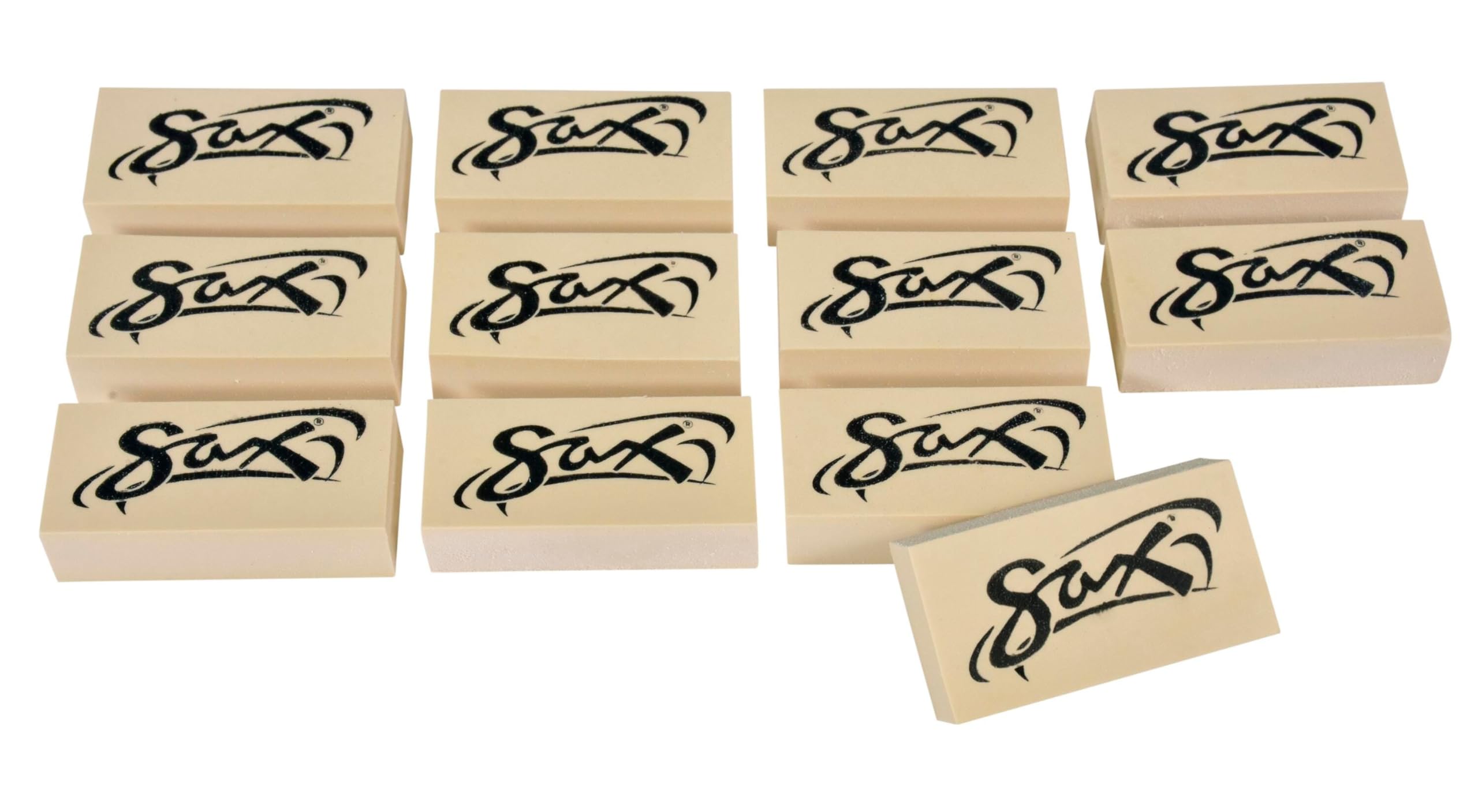 Foto 4 pulgar | Gomas De Borrar Para Jabón Sax-438485, 5 X 2,5 X 1,6 Cm, 12 Unidades, Color Blanco - Venta Internacional.