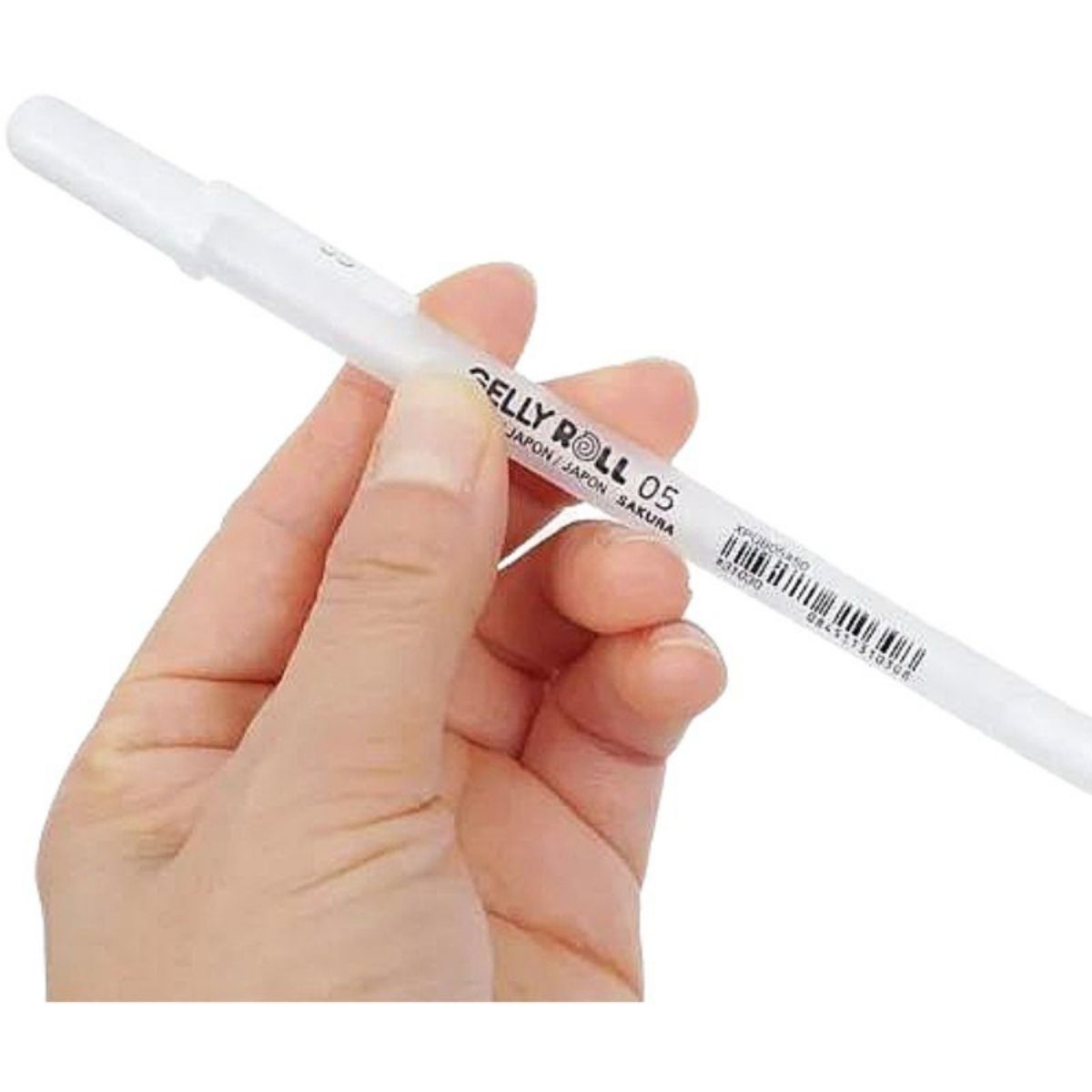 Foto 2 pulgar | Pluma Gel Sakura Gelly Roll color Blanco Punta 0.4 mm